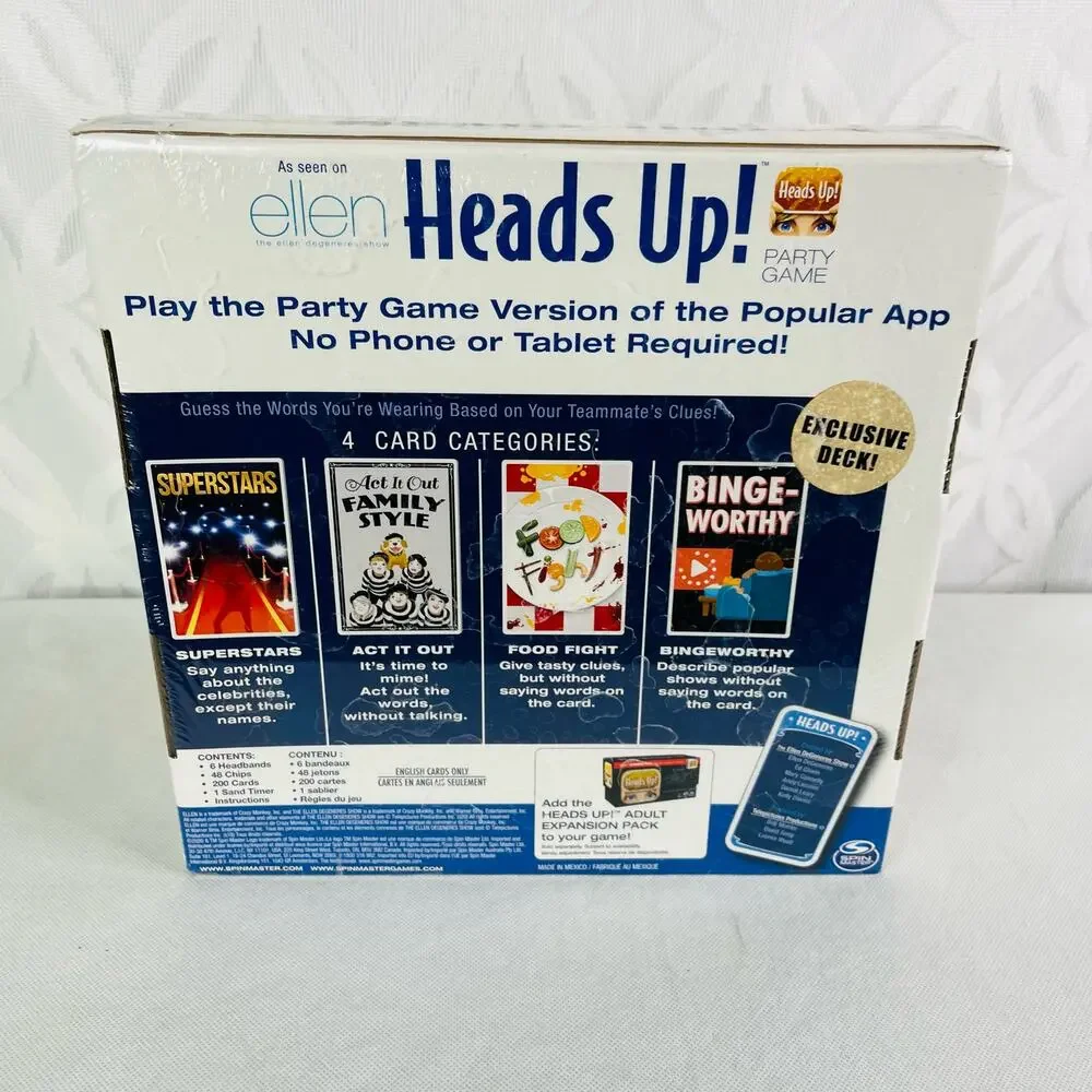 Heads Up! Party Game 3rd Edition‎ As Seen on the Ellen Degeneres